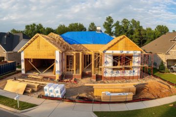 Photo d'une maison neuve en construction